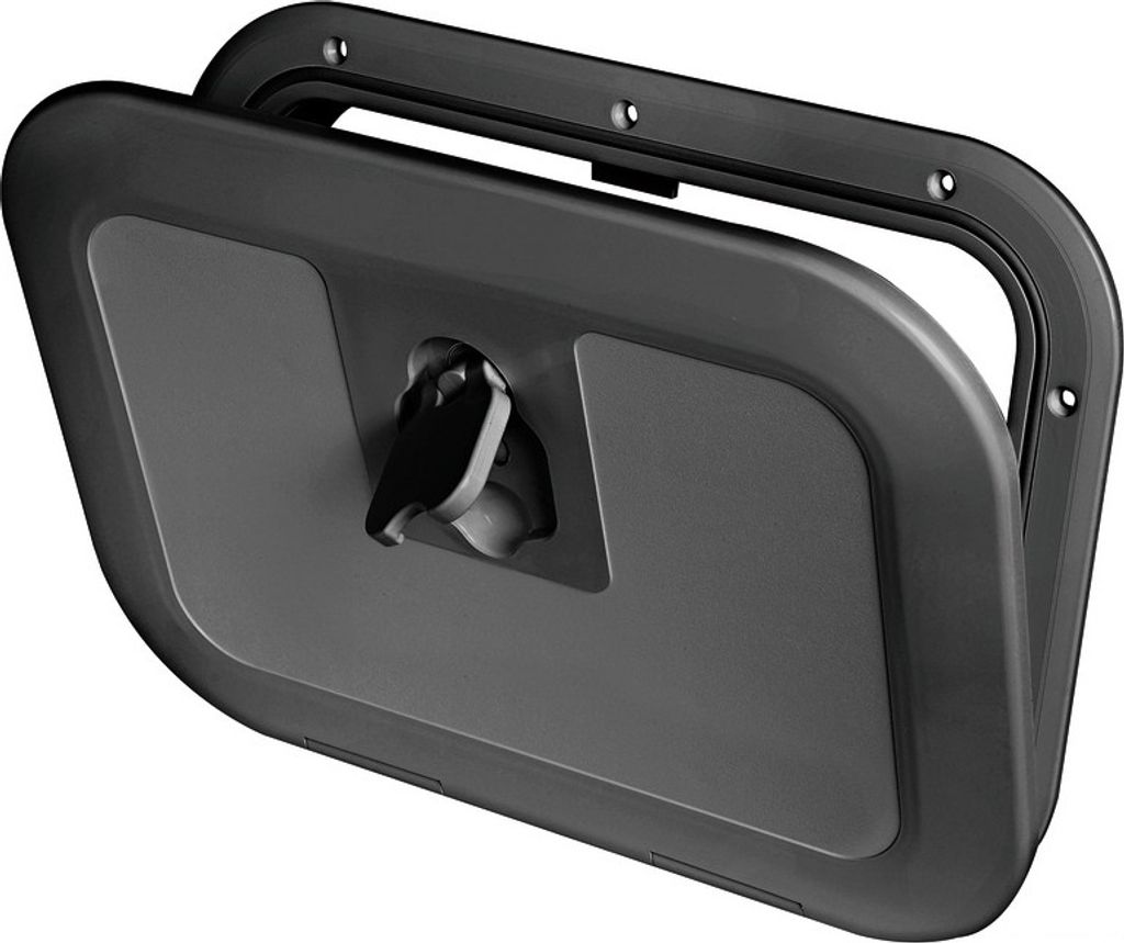 Sportello di ispezione a filo, nero 380 x 280 mm, 1 pezzo Immagine del prodotto 