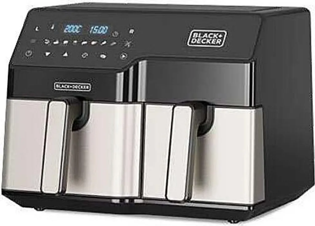 Friteuse sans Huile 2400W Black+Decker BXAF9000E avec Système de Synchro