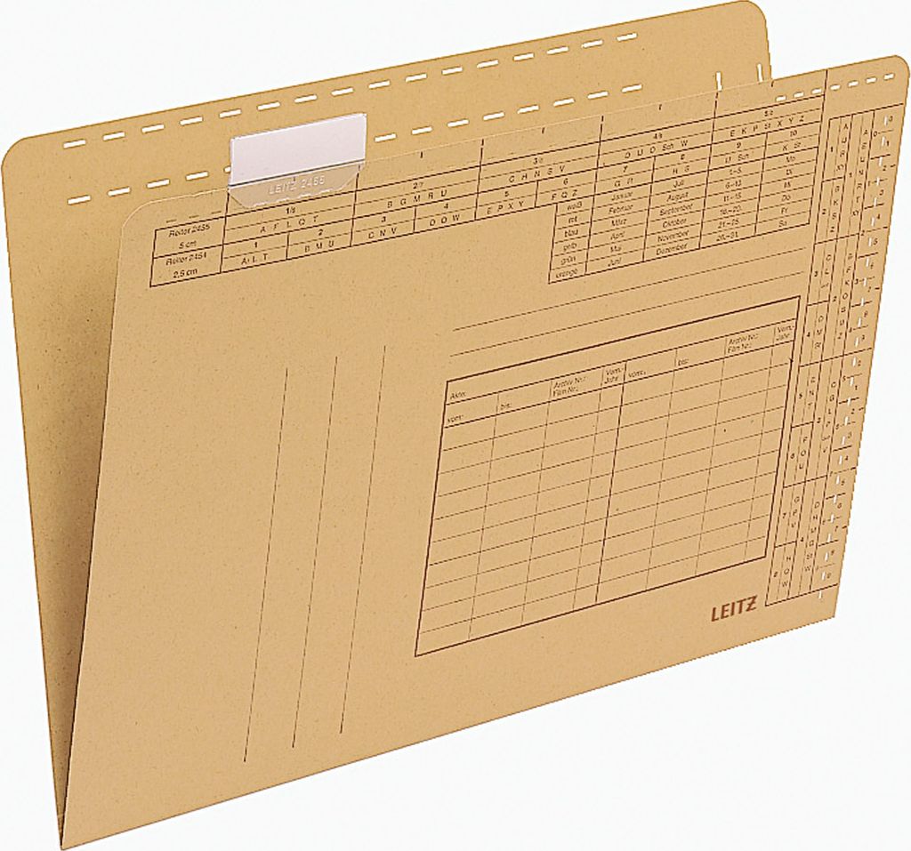 Leitz Einstellmappe 24350000 DIN A4 250g Natronkarton br 100 St./Pack.