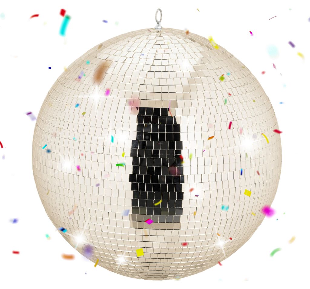 Relaxdays Discobal, diameter 50 cm, decoratieve spiegelbal Productafbeelding 