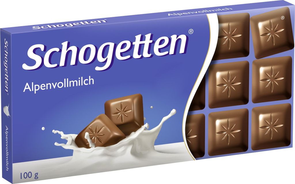 Schogetten Edel-Alpenvollmilch Schokolade 100g Produktbild 