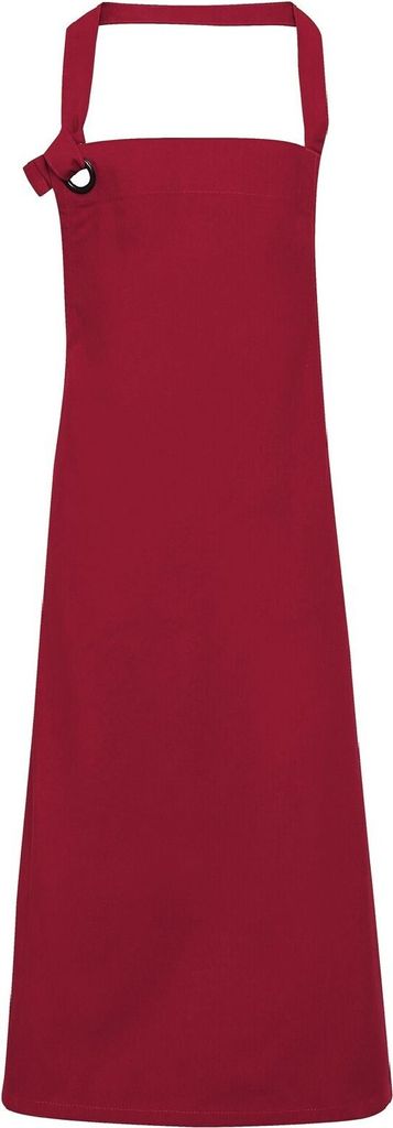 Premier Unisex Kaliber Schwere Baumwolle Latzschürze RW6169 (Einheitsgröße) (Burgunder)