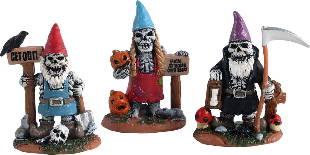 LEMAX - Skeleton Garden Gnomes