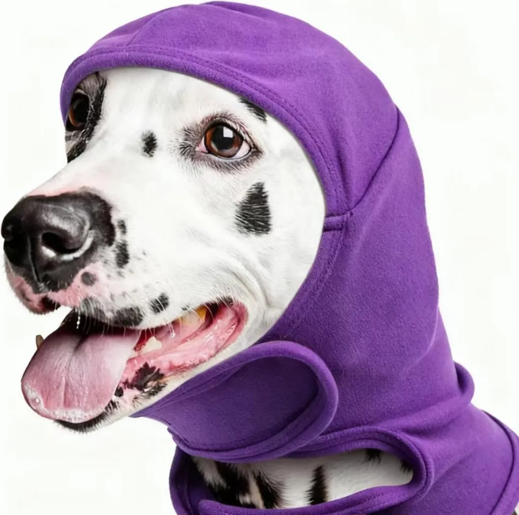 Cuffie Antirumore INF Cani Taglia M - Pile Viola per Ansia e Stress