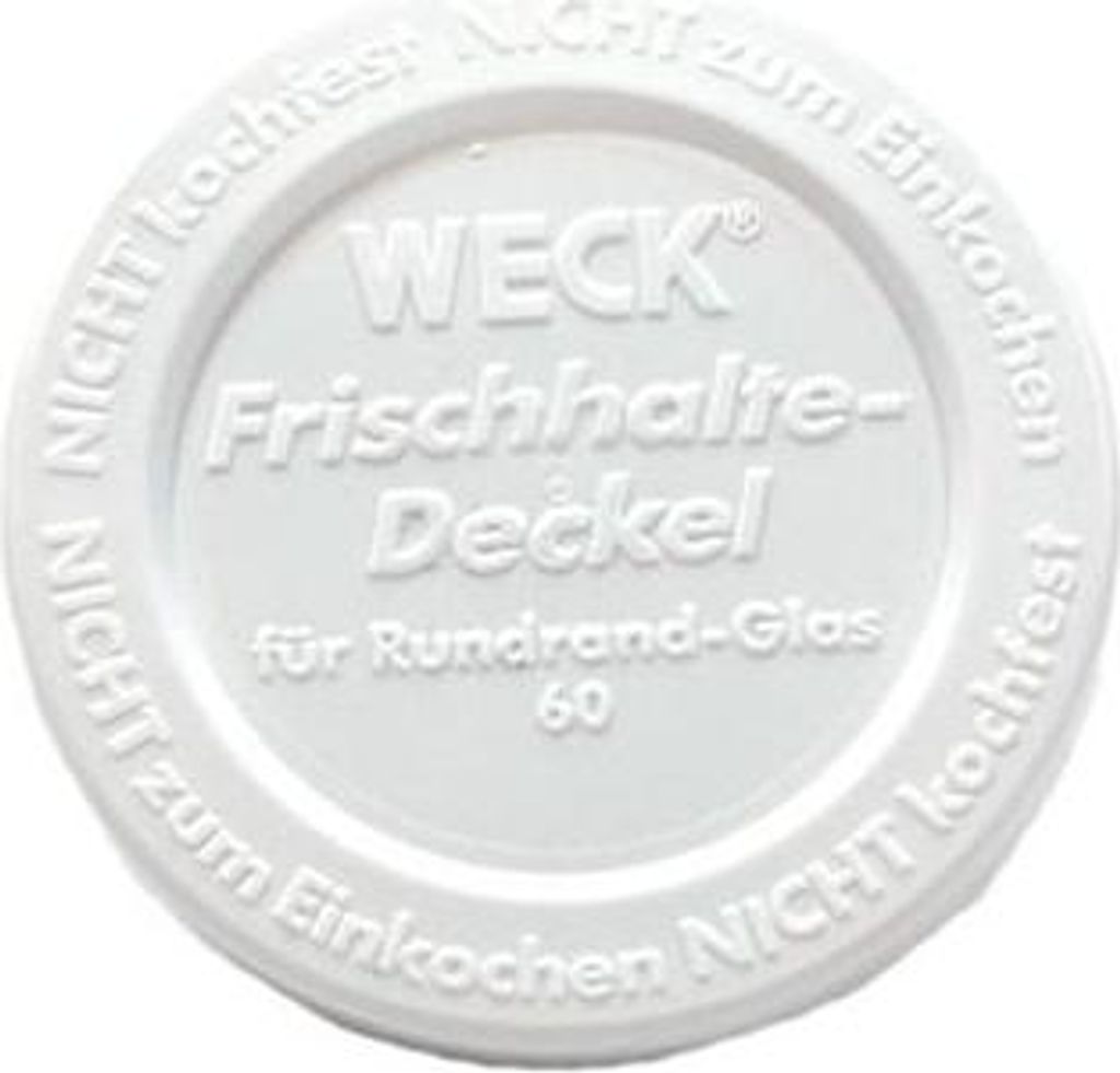 Frischhaltedeckel Für Weck Rundrandgläser 60Mm (1 Stück)