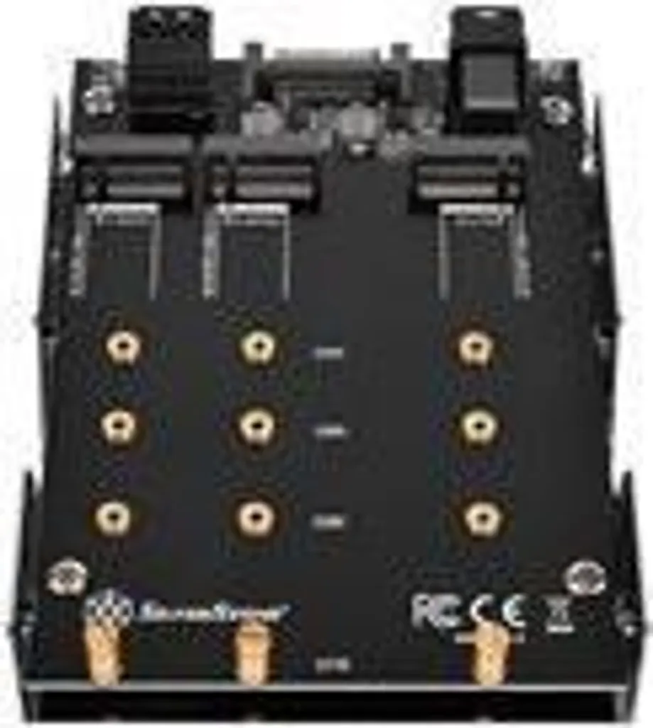 OFFERTA SilverStone SDP12 - Adattatore Triplo M.2 SSD 3.5" Acciaio
