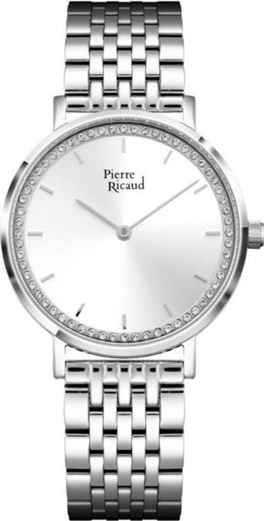 Pierre Ricaud P22171.5113QZ CYRKONIE silberne Uhr