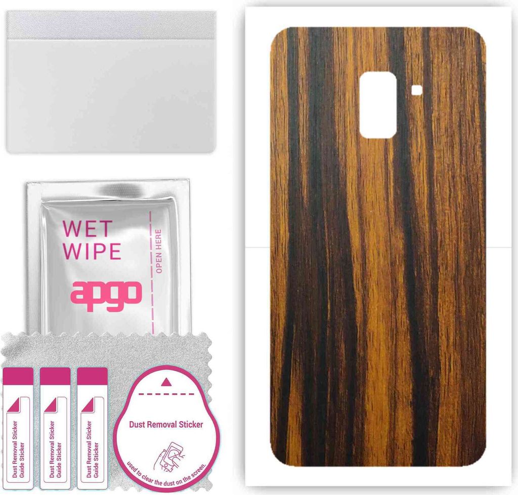 apgo Rückseite Schutzfolie, Skin, kompatibel mit Samsung Galaxy A8+ (2018), Hinten Displayschutzfolie aus Vinylfolie, kratzfest, einfache Montage ...