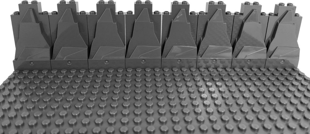 LEGO® 2x4x6 Montagna di lastre di roccia grigio scuro - Immagine del prodotto 