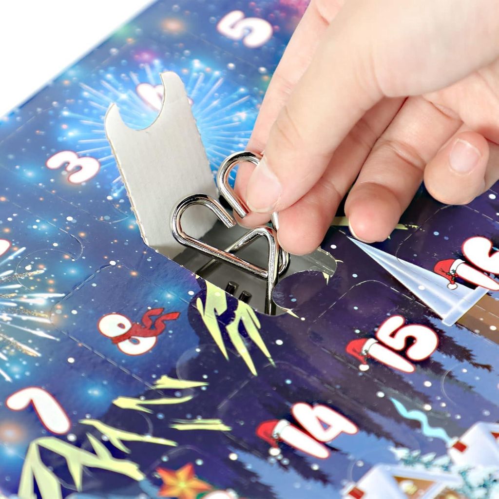Adventskalender 2024 Mit 24 Metall-Knobelspielen - Denkpuzzles Für Kinder & Erwachsene (Weihnachts-Countdown)