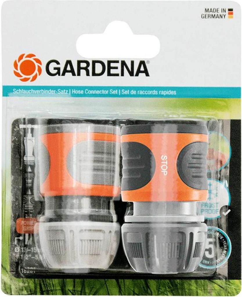 GARDENA zestaw przyłączy do węży 13 mm (1/2"), 15 mm Zdjęcie produktu 