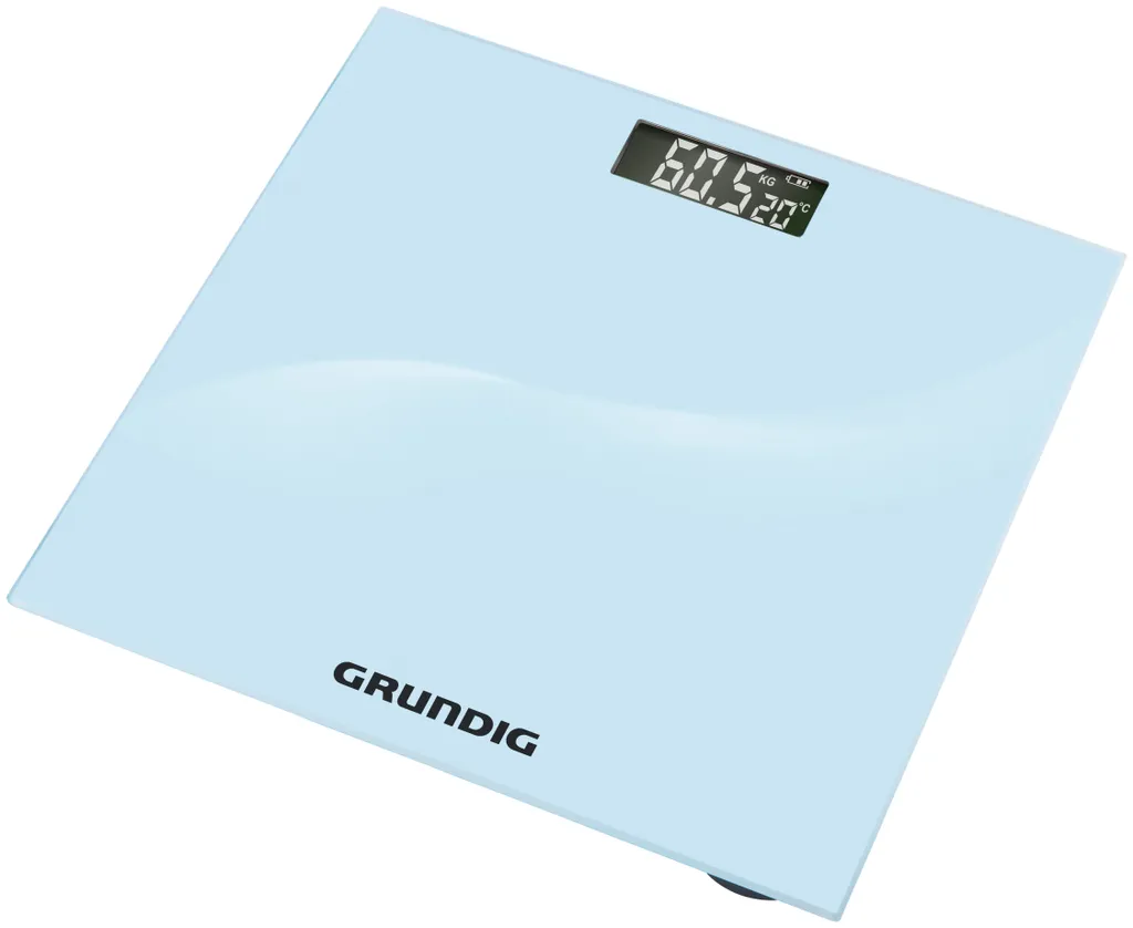 Grundig pèse-personne numérique en verre avec un grand écran LCD