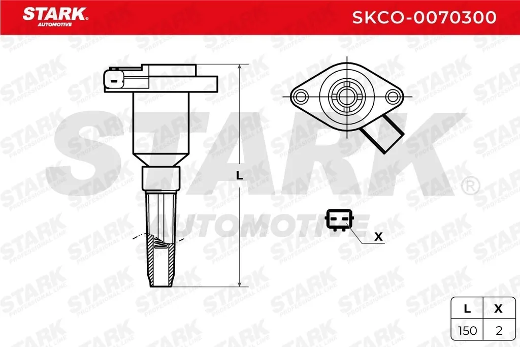 Bobina d'accensione STARK SKCO-0070300 Jaguar XJ6 XJ12 OE 4443006