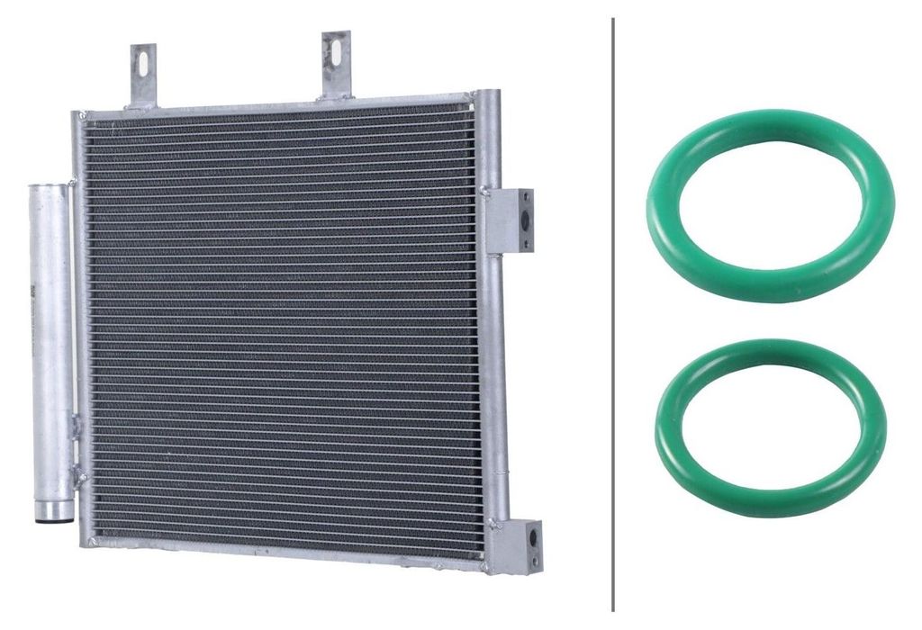 Kondensator Klima mit Trockner Kühlrohre parallel HELLA für u.a. TOYOTA AYGO