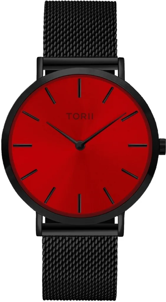 Orologio TORII B38BM.TB Rosso Moda: Design Classico Unisex in Acciaio