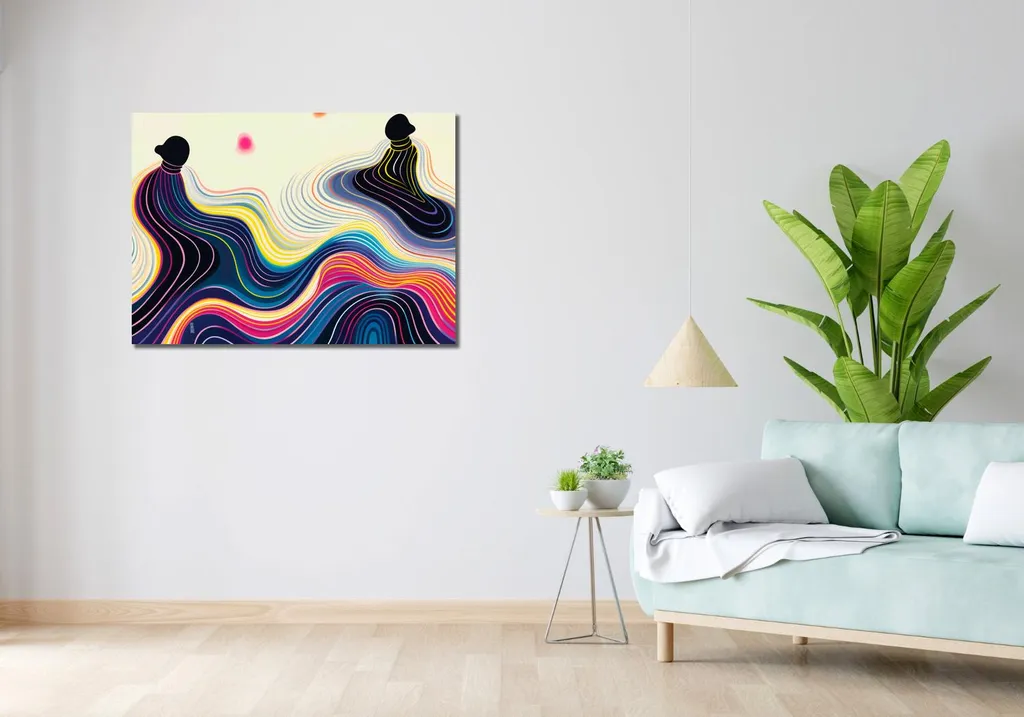 Tableau Miroir d'eau 100x70 Grand Format Impression Haute Qualité - 2