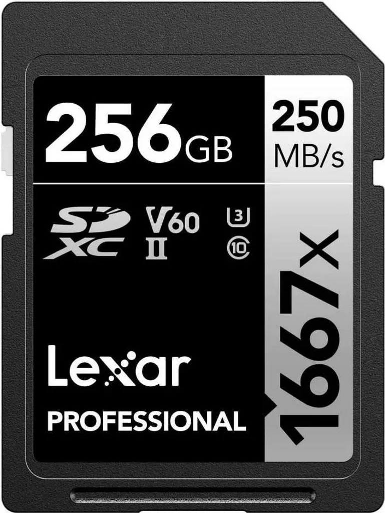 Lexar Professional 256GB SDXC UHS-II - Scheda Memoria V60 per 4K