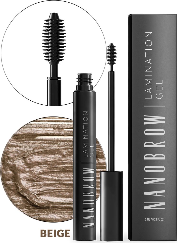 Augenbrauengel Nanobrow Lamination Gel Beige - Augenbrauen-Styling und Make-up
