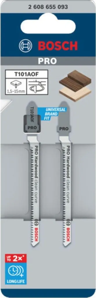 PRO Hardwood clean curve T101AOF Stichsägeblatt, 83 mm, 2-tlg.
