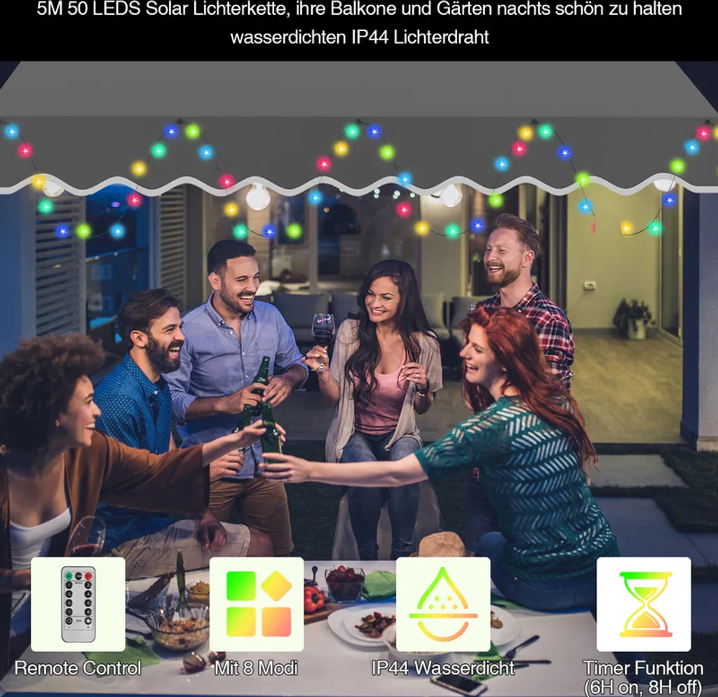 Tenda da Sole Yakimz 300x120cm LED | Senza Fori e Retrattile per Balcone - 4