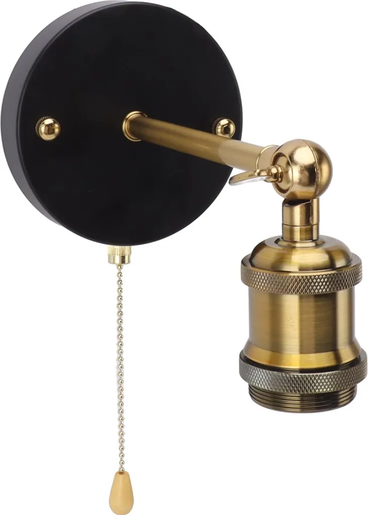 Applique Vintage Or Orientable avec Interrupteur Manuel pour Intérieur - 5