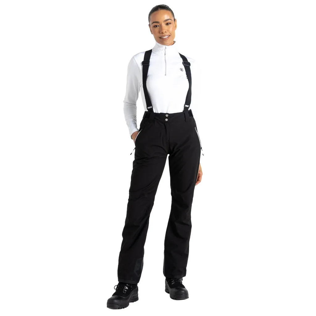Pantalon de ski pour femmes imperméable et chaud noir taille 40