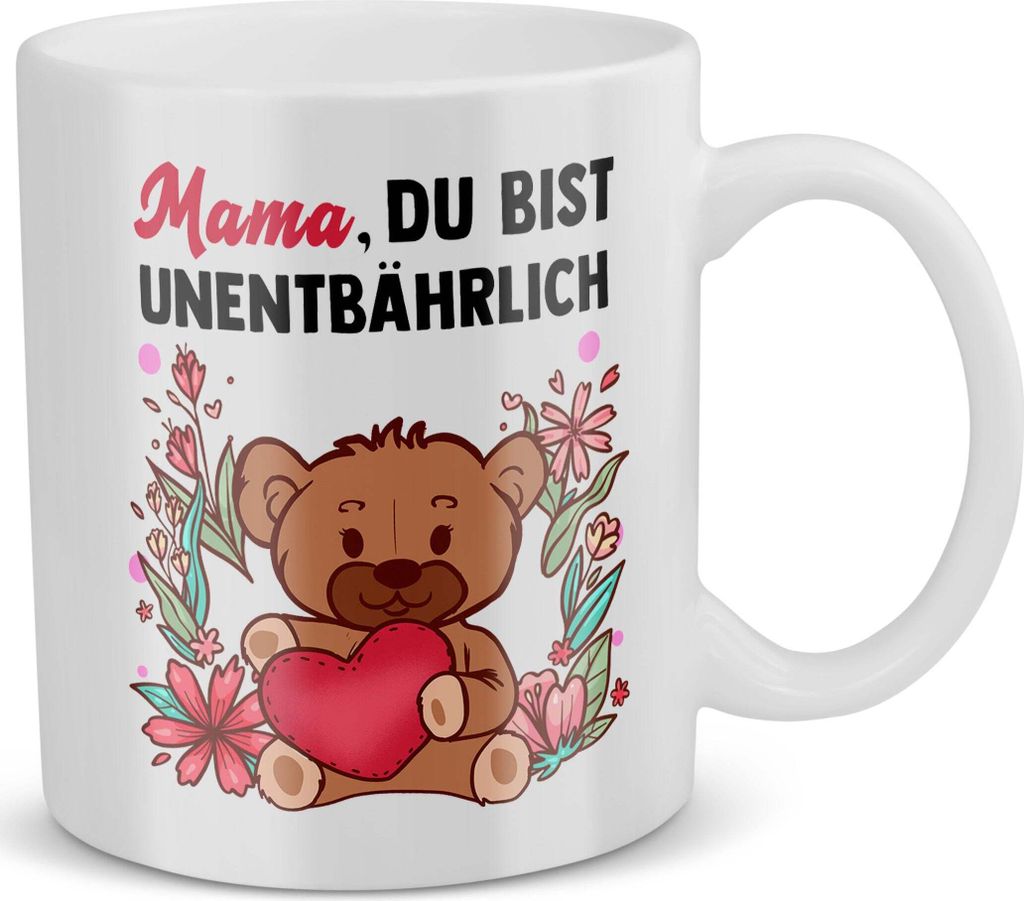 22Feels Mama Geschenk Muttertag Mutter Tasse Geburtstag Kaffeetasse Frauen Weihnachten Haferl Geschenkidee