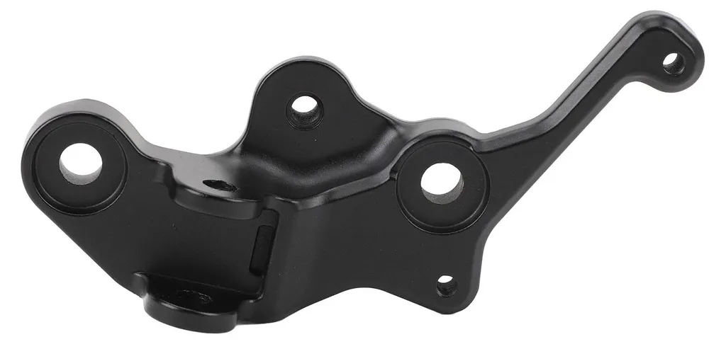 Platine de repose-pied gauche en aluminium inoxydable spécial motards