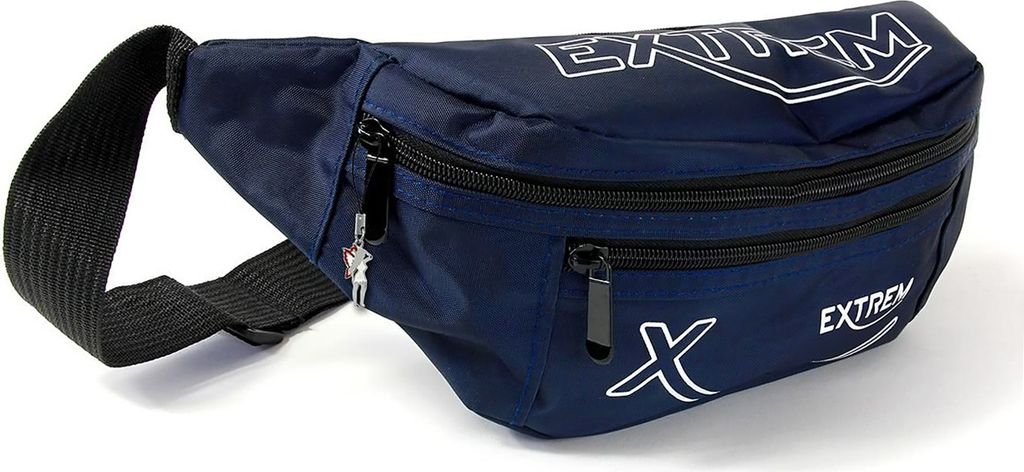 Bag Street Nylon Damen Herren Bauchtasche Gürteltasche blau 28x9x12 OTJ508B