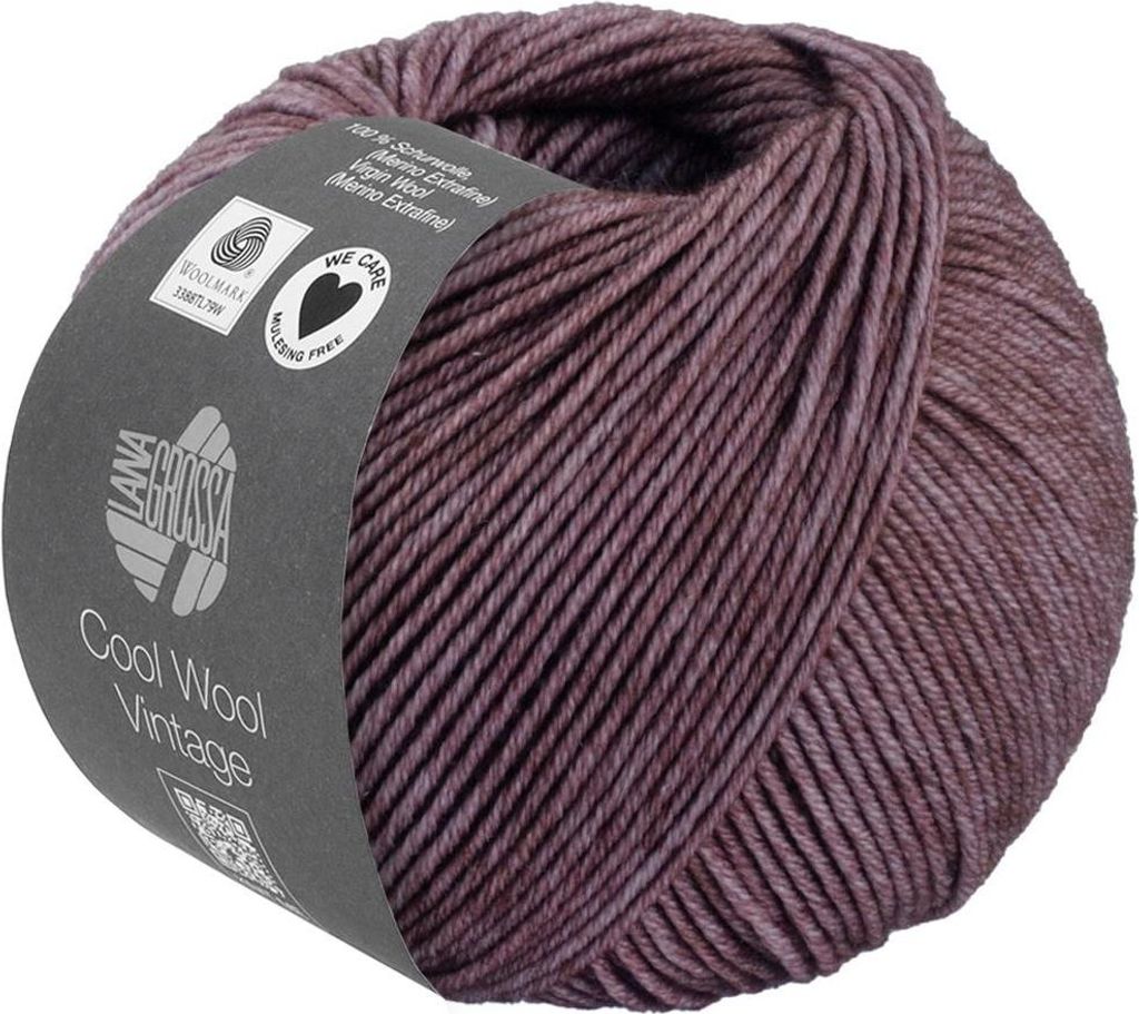 Lana Grossa - Cool Wool Vintage 7387 antikviolett Produktbild 
