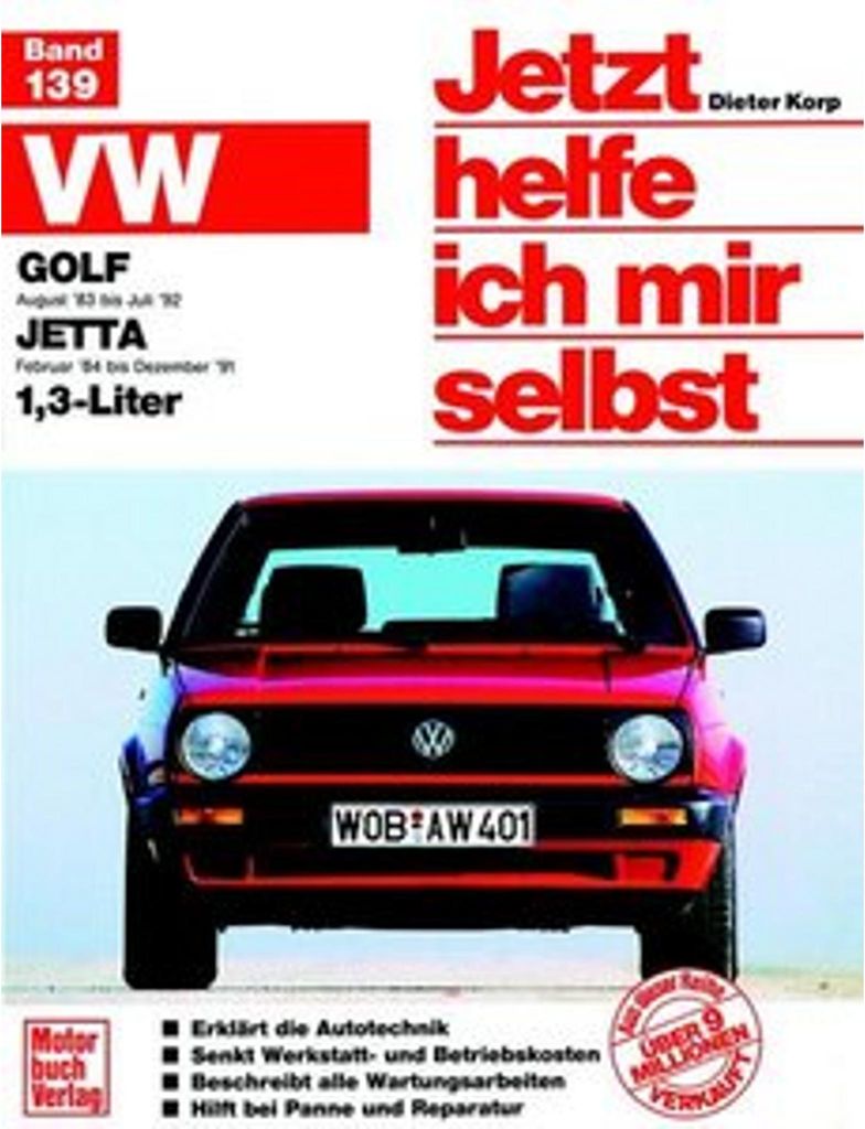VW Golf II. Ab August 1983 bis Juli 1992. VW Jetta II. Ab Produktbild 