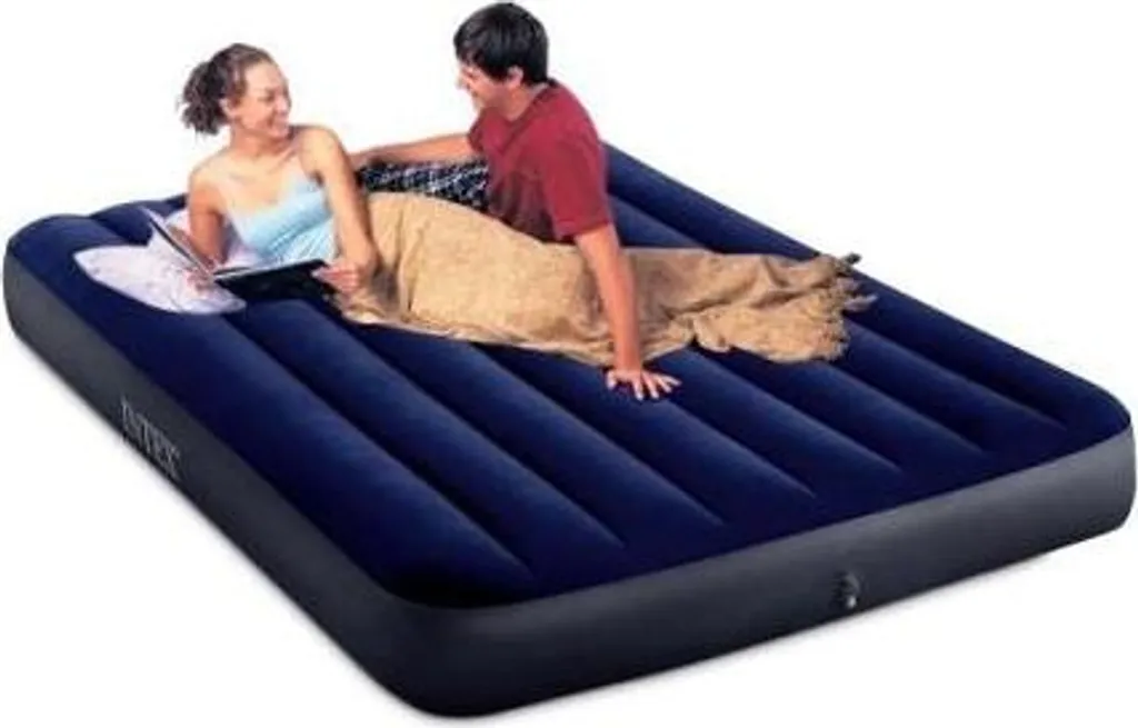 Matelas gonflable 137x191cm INTEX en velours doux et résistant - 2