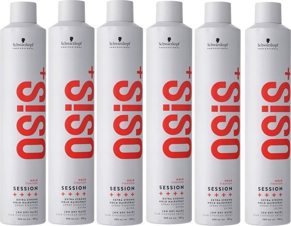 Schwarzkopf Osis Session Extra Strong Hold Hairspray 6x500ml