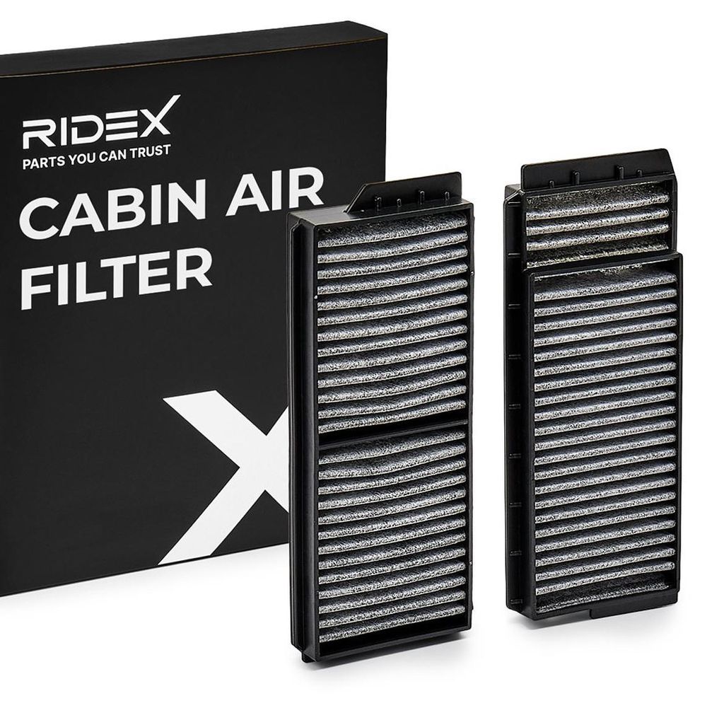 RIDEX 424I0393 Aktivkohle Innenraumfilter Pollenfilter für Produktbild 