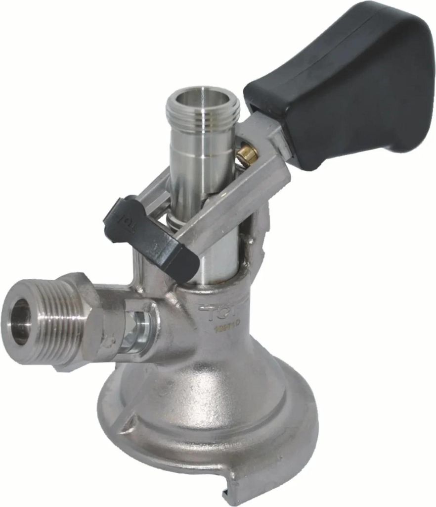 Zapfkopf - Keg Verschluss, Kombi-Fitting, oberer Ausgang Produktbild 