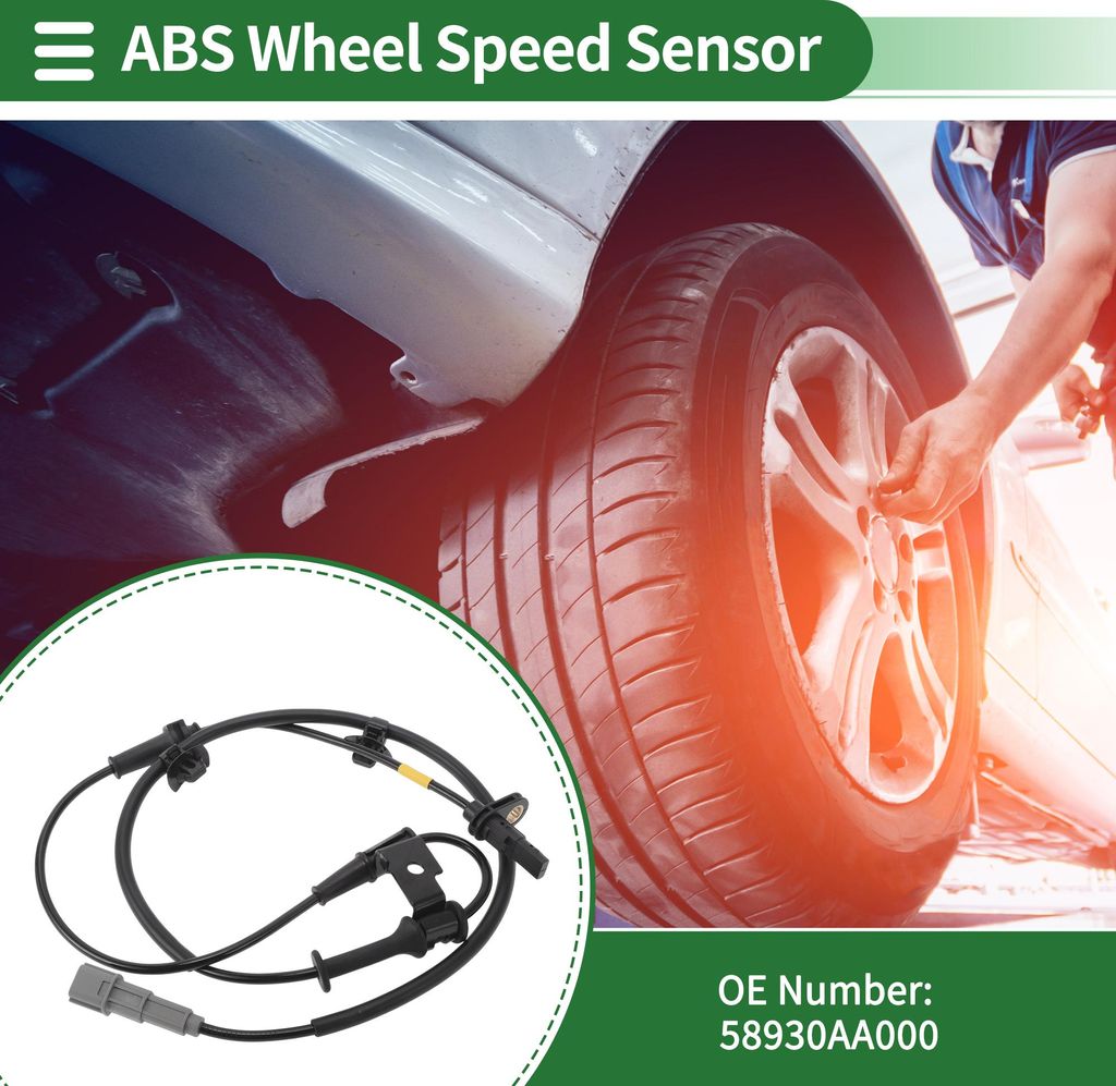 ABS Radgeschwindigkeitssensor ABS Sensor Antiblockiersystem Sensor Nr.58930AA000 für Hyundai Elantra 2021-2023 1 Stück Vorne Links