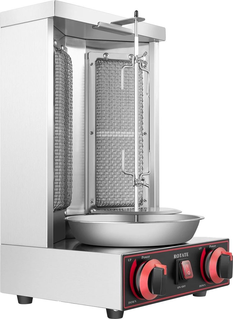 Shawarma-Maschine, 2 Brenner, Edelstahlkonstruktion, Produktbild 