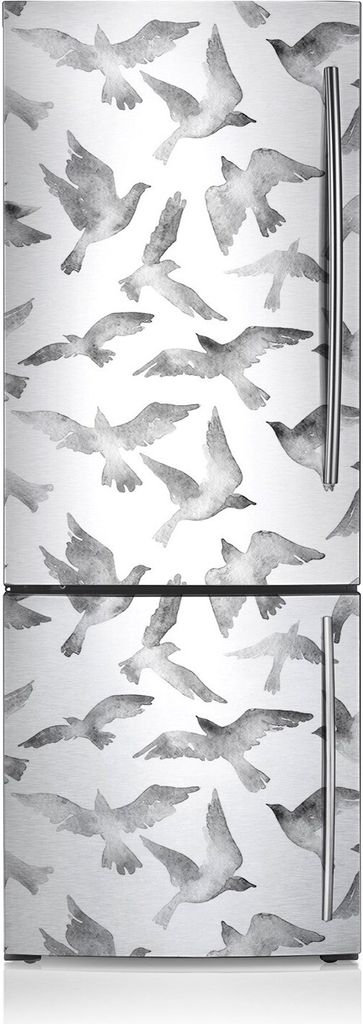 Kühlschrankfolie Aufkleber Kühlschrankmagnete Dekoration Kühlschrankfolie 60x190 cm - Fliegender Vogel