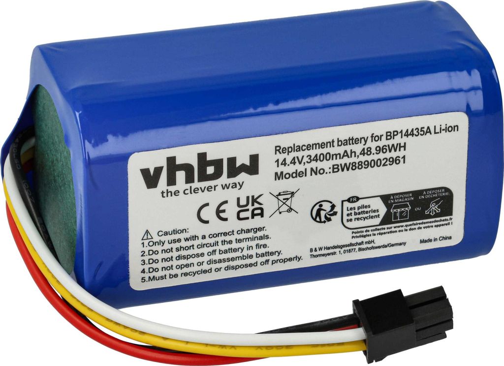 vhbw Akku kompatibel mit Samsung VR5000RM, POWERBOT-E, Produktbild 