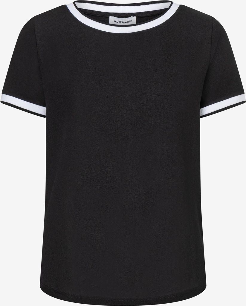 MORE & MORE Contrast Shirt 0790 black 46