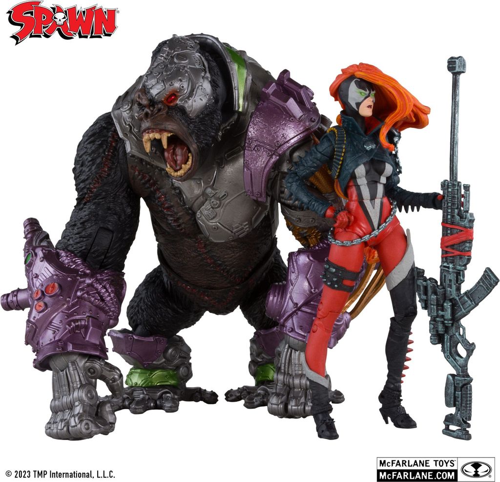McFarlane Toys - Spawn Actionfiguren 2er-Pack She Spawn & Cygor (Gold Label) 18 cm