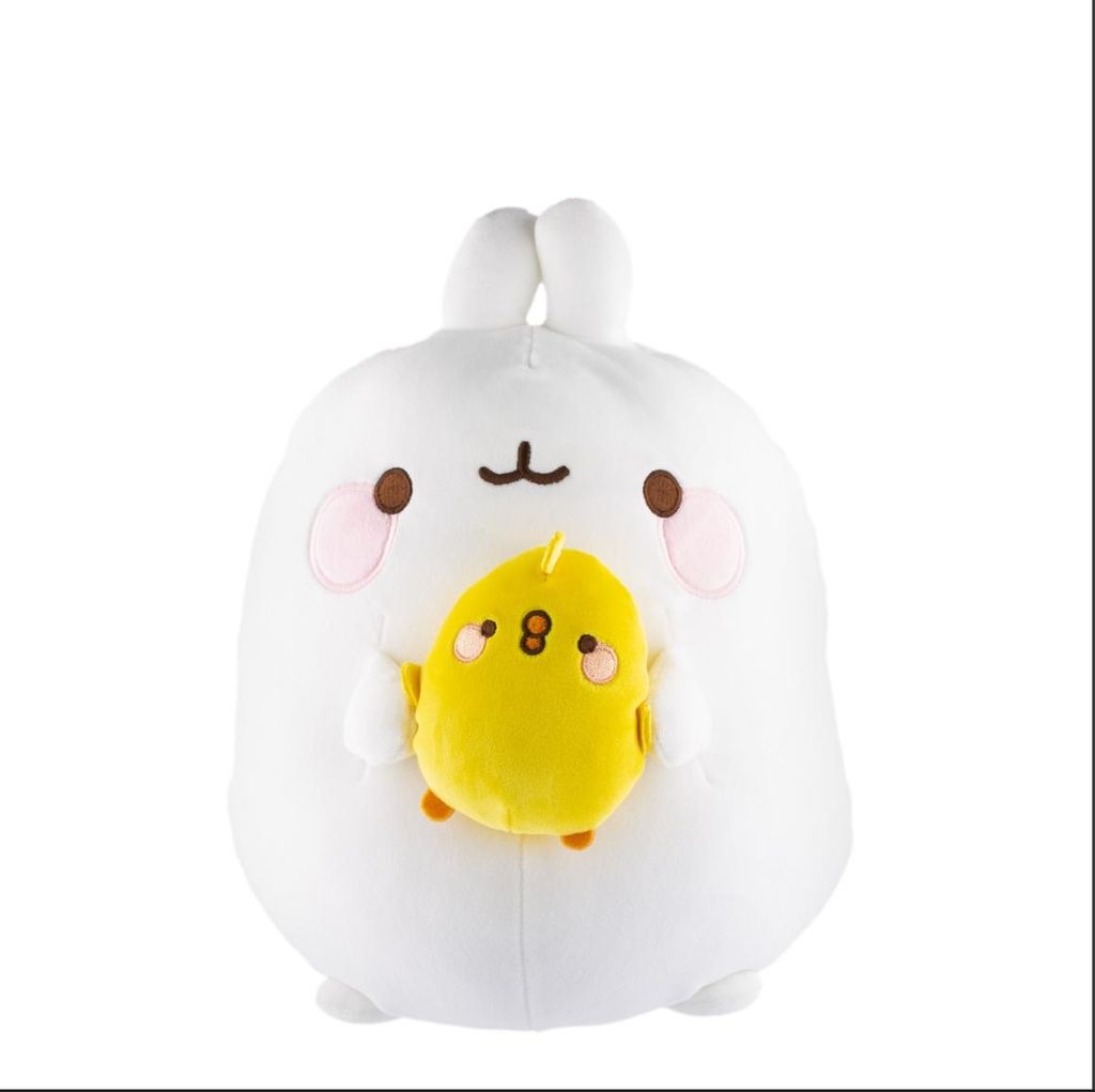 Molang Plüschfigur Molang mit Piu Piu (14 cm) Produktbild 