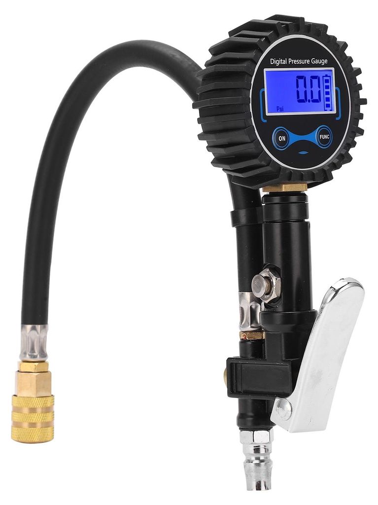 Reifen-Luftdruckmesser, LCD-Digitalanzeige, Überwachungs-Inflator für Autos, Motorräder, kleine und mittlere LKWs