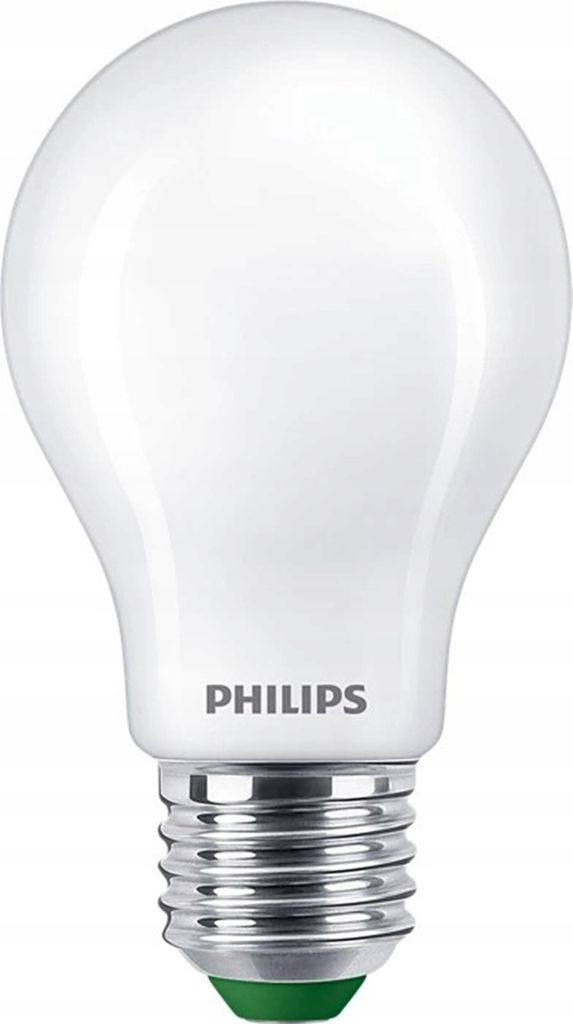 A studio shot of a Philips LED light bulb.
