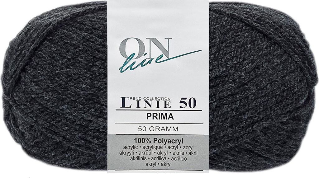 50 Gramm ONline Linie 50 Prima 0104 Anthazit