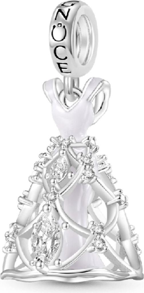 Gnoce Charm Anhänger Brautkleid IGC033 Silber