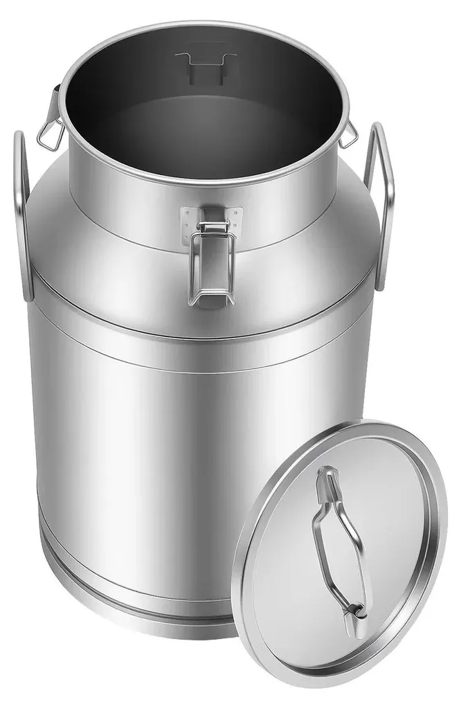 Pot à lait 40L anti-corrosion en inox 304 pour conservation saine et durable