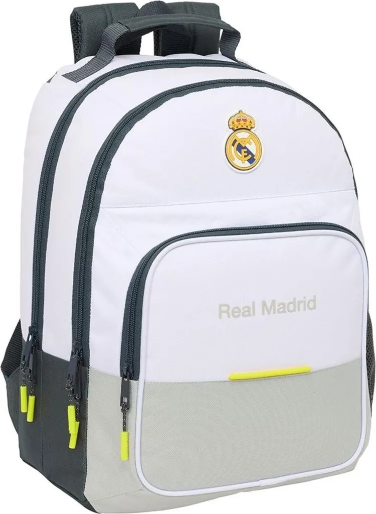Sac à dos Real Madrid 42cm pour l'école et le sport - Collection 25/26
