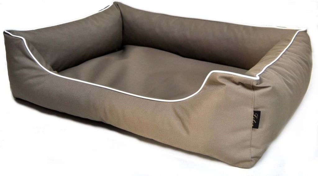 Lebon Hundebett Paula eckig dunkelbeige Produktbild 