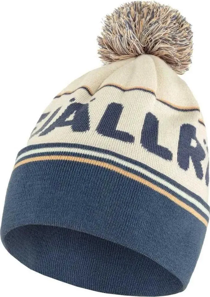 Bonnet d'Hiver avec Pompon Blanc et Bleu Fjällräven pour Homme et Femme